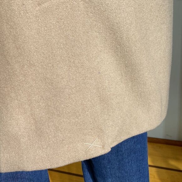 Lands’ End Wool & Cashmere Blend Full Length Camel Coat - Picture 5 of 12